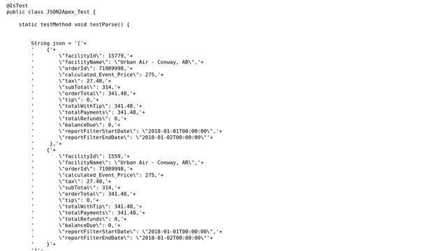 Salesforce: Trouble writing Help Class for JSON de смотреть онлайн