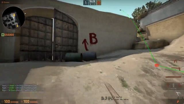 CSGO: ALL Nade Spots On Dust 2 #1