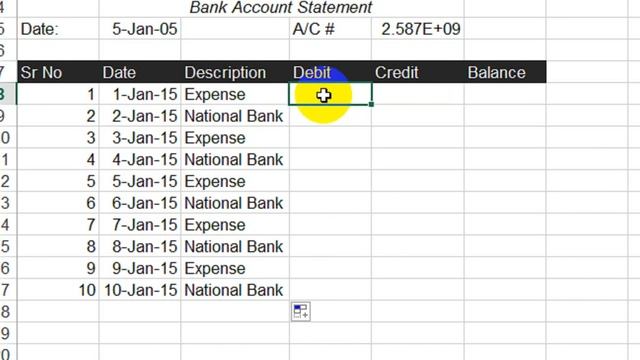 How To Make Debit Credit sheet in Excel Hindi смотреть онлайн