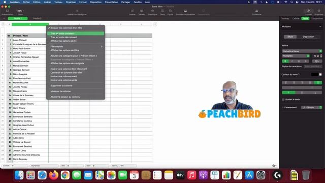 Tri alphabétique - NUMBERS (MAC OS) смотреть онлайн
