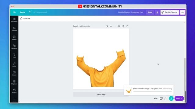How To Change Clothes ( T-Shirt ) Color In Canva | Canva Effect | Design talk | Just 3 Min | смотреть онлайн