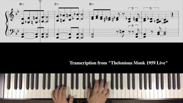 ”Blue Monk” Jazz Piano смотреть онлайн