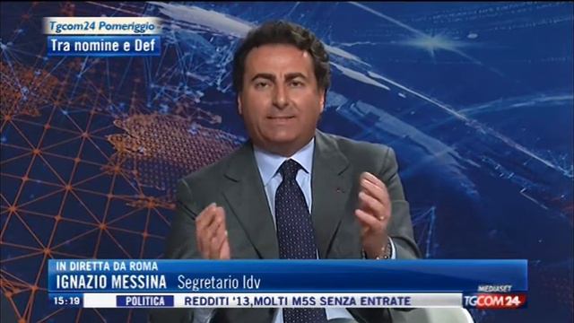 Ignazio Messina - Moretti: cittadini privati dei servizi essenziali - Tgcom24 14/04/2014 смотреть онлайн