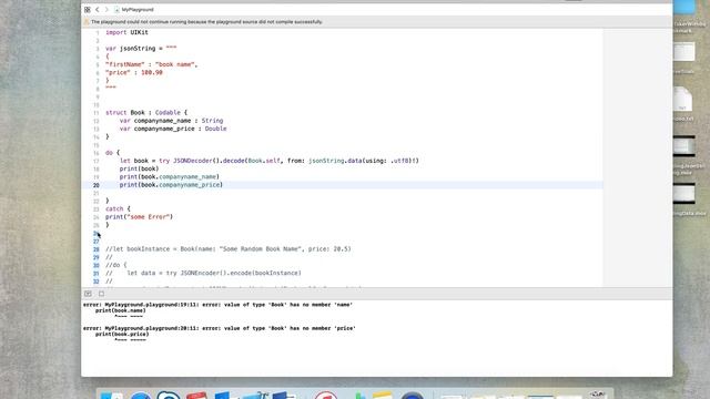 Parsing - Variable Mismatch JSON string in SWIFT - part 3 смотреть онлайн