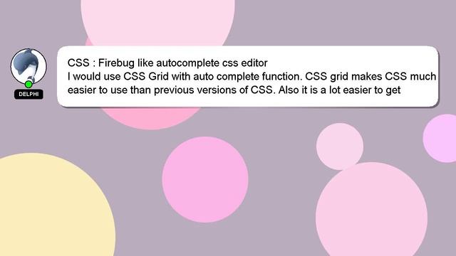 CSS : Firebug like autocomplete css editor смотреть онлайн