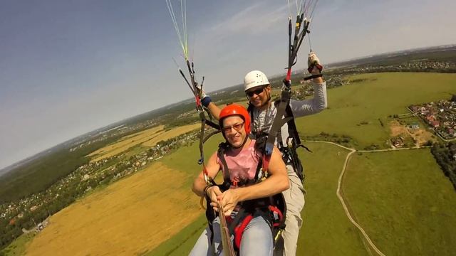 КАК ЛЕТАТЬ НА ПАРАПЛАНЕ ? МОСКВА.