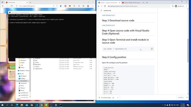 สอนการติดตั้ง BOT Bombcrypto + Line Notify [DEMO] смотреть онлайн