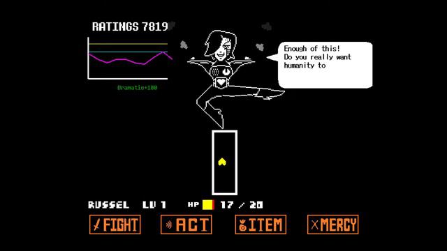Undertale: Death by glamour - Fight with Mettaton смотреть онлайн