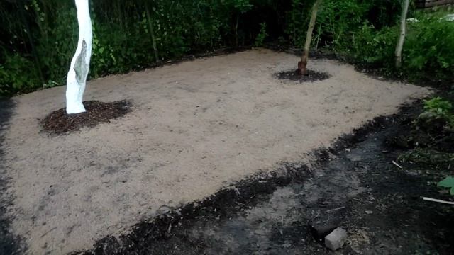 27.07.22.Дача..засеяли половину газона.. любуюсь проделанной работой.. смотреть онлайн