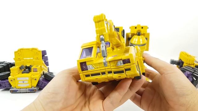 Transformers Construction Yellow Color Toy World Devastator 6 Constructor Car Combine Big Robot Toy смотреть онлайн