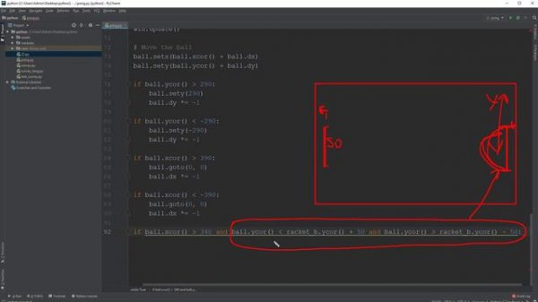 Курс Python 3 _ Игра пей понг на Python (часть 2) (1080p)