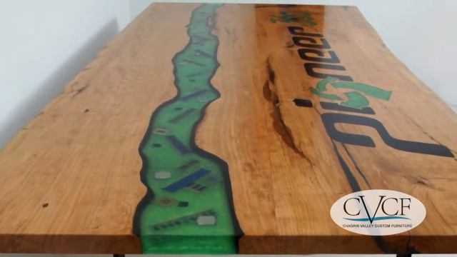 Conference Table Logo Design & Branding [CNC & Epoxy Resin] смотреть онлайн