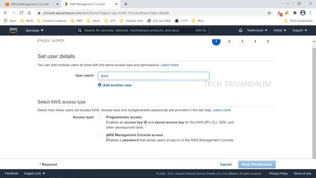 AWS IAM USERS BILLING ACCESS | AWS Malayalam