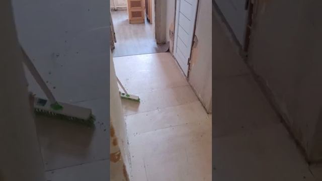 Настил линолеума. Не развернутся. #ремонт #строительство #казань #строительстводома