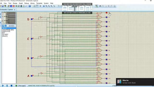 Decoder 4 to 16 using Proteus Program смотреть онлайн