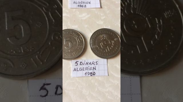 COINS - ALGERIEN 20-50- CENTIMES 1 dinar. 5 DIANARS. & 20 DINARS смотреть онлайн