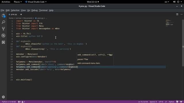 Message Boxes with TKinter - Python Tkinter GUI Tutorial || Must Watch - English смотреть онлайн