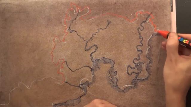 ASMR 1hr Map Drawing | Red Dead Redemption 2