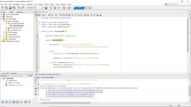 PART 2B: NetBeans Database Example - Connecting to SQL Server using Maven to download the driver смотреть онлайн