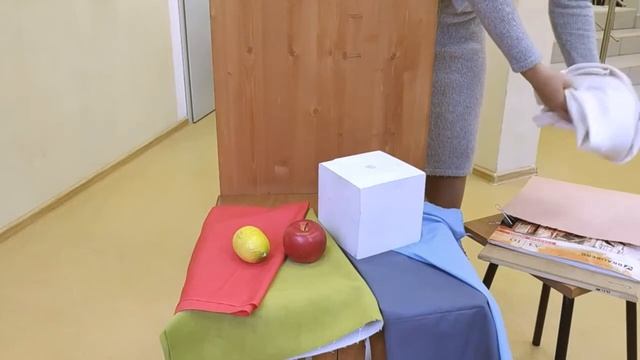 Постановка натюрморта: кубик с фруктами или овощами Азарова Я.А. смотреть онлайн