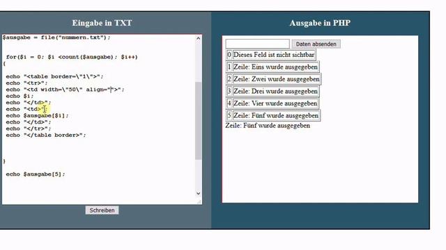 PHP Textdatei zeilenweise auslesen смотреть онлайн