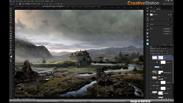Mysterious castle - Speed art ( #Photoshop CS6 ) | CreativeStation смотреть онлайн