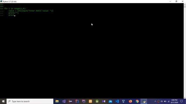 How to Find ASCII Character of Value using Python language смотреть онлайн