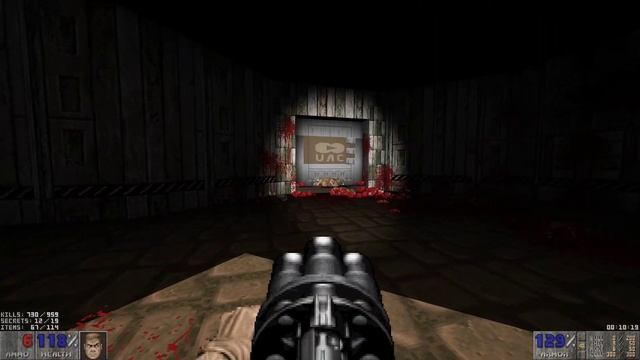Doom 2 MEATGRINDER (Extra Violence) - Maps of Chaos (Overkill) | MAP10: Refueling Base | 4K/60 смотреть онлайн