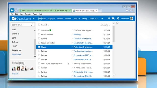 How to move an email message to a folder in Outlook.com смотреть онлайн