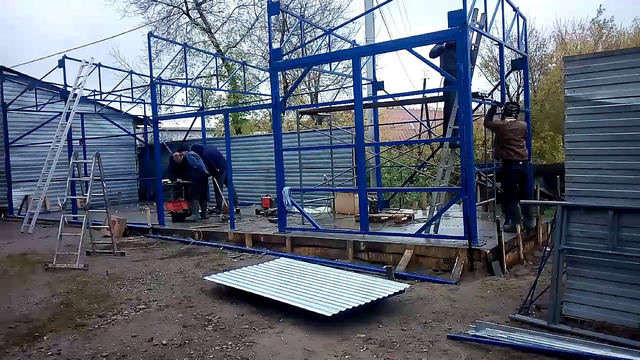 Строительство склада из металлоконструкций смотреть онлайн