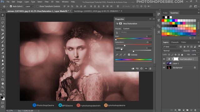 How to Add Front Light Bokeh to Portraits in Photoshop - Creating Foreground Bokeh Effects смотреть онлайн