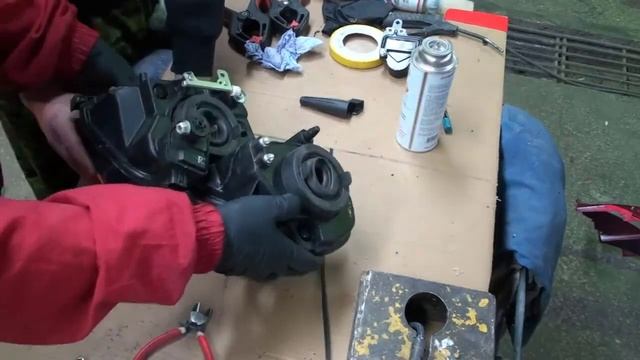 Восстановление корпуса фары полимером. Ремонт пластика. Сварка прутком полипропилена. смотреть онлайн