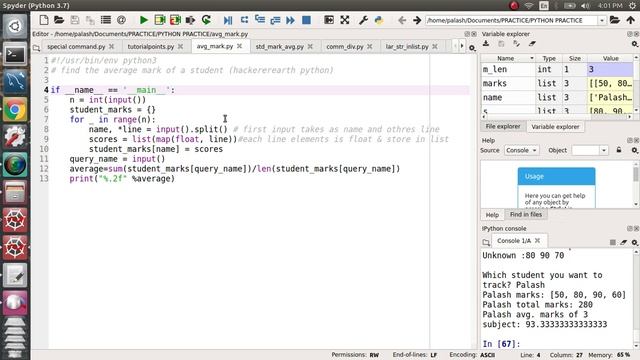 16. Average mark of student (Interview coding question) in python смотреть онлайн