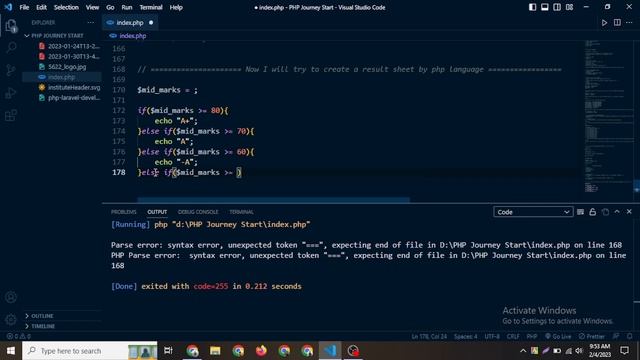 Simple Grading System by PHP Programming Language "If else Conditions" смотреть онлайн