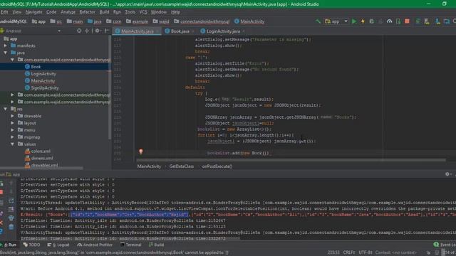 Show Data in ListView(Fetch JSON) : How to connect Android with Mysql Part # 9 in Urdu смотреть онлайн