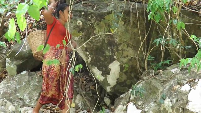 Survival skills Natural Finding strawberry fruit Food For eating delicious смотреть онлайн