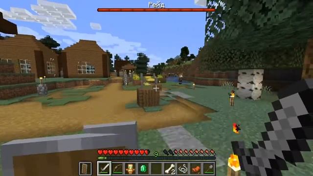 Minecraft #5 выживание в деревне (рейд разбойников) смотреть онлайн