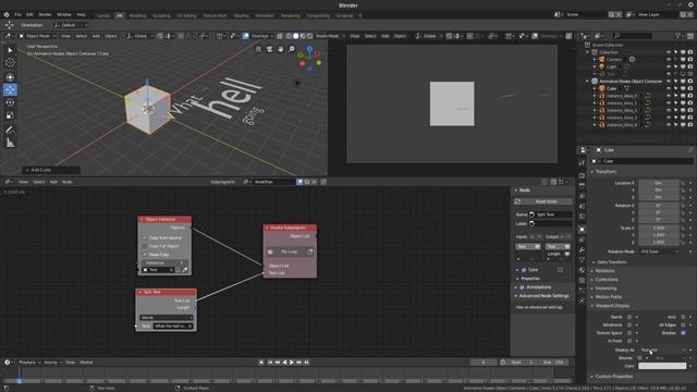 Procedural Text with Animation Nodes in Blender смотреть онлайн