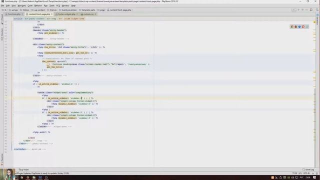 Создание сайта на Wordpress. Новая область для виджета смотреть онлайн