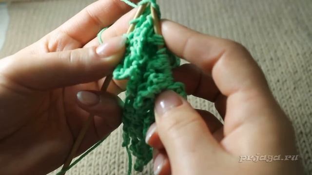 Ажурная сетка спицами