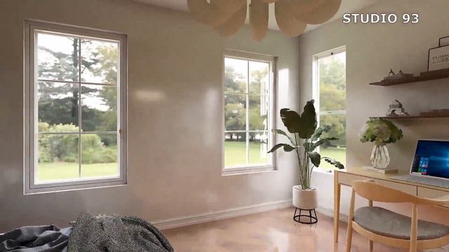 Simple 3-Bedroom   House Design With Floor Plan(14.8x13.35)m
