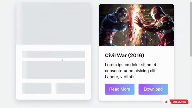 Card Skeleton loading Animation using HTML and CSS || BYTEWEBSTER смотреть онлайн