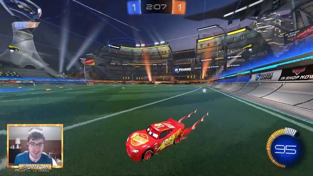 LIGHTNING MCQUEEN IS OFFICALLY IN ROCKET LEAGUE! - Rocket League Gameplay смотреть онлайн