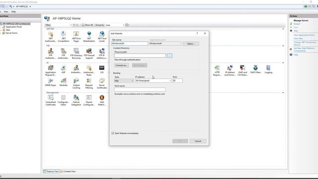 Windows Authentication with WebAPI with Anonymous Authentication SetUp in IIS смотреть онлайн