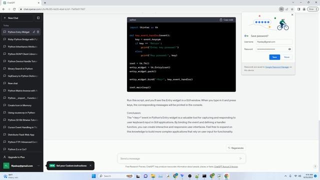 Help with key event in python Entry widget смотреть онлайн