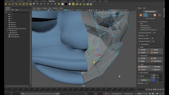 Моделирование персонажа 3D (MAYA) смотреть онлайн