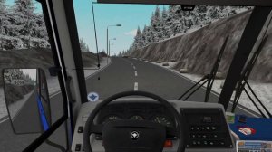Omsi 2 ПАЗ-3204, Зимний рейс по карте МОГЭС