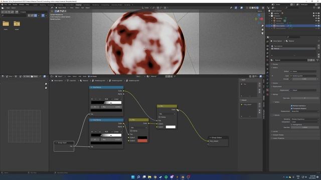 FULLY Control a color ramp outside a node group in Blender смотреть онлайн