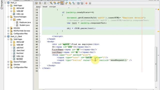 Java restful db to listTable using json and ajax смотреть онлайн