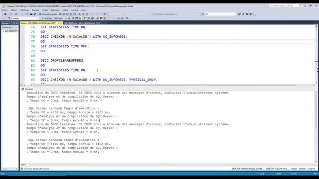 SQL corruption: Voyons ensemble les différentes options du CHECKDB ? (exemple simple et concret) смотреть онлайн